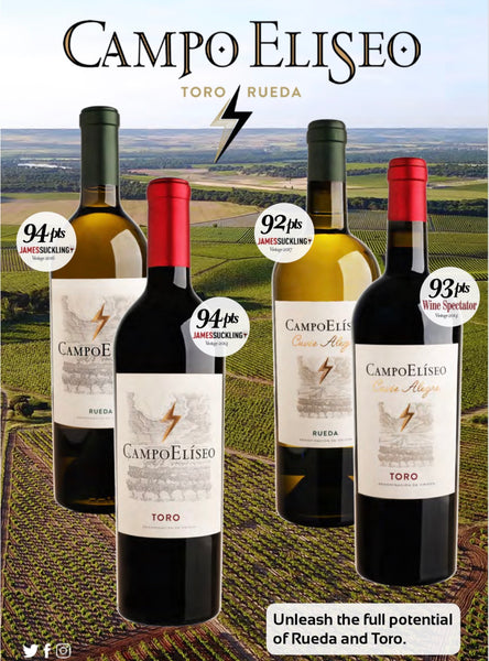 Toro, Spain Premium wine set 4 bottles Campo Eliseo, Campo Alegre .