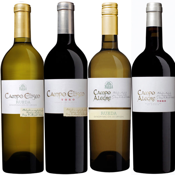 Toro, Spain Premium wine set 4 bottles Campo Eliseo, Campo Alegre .